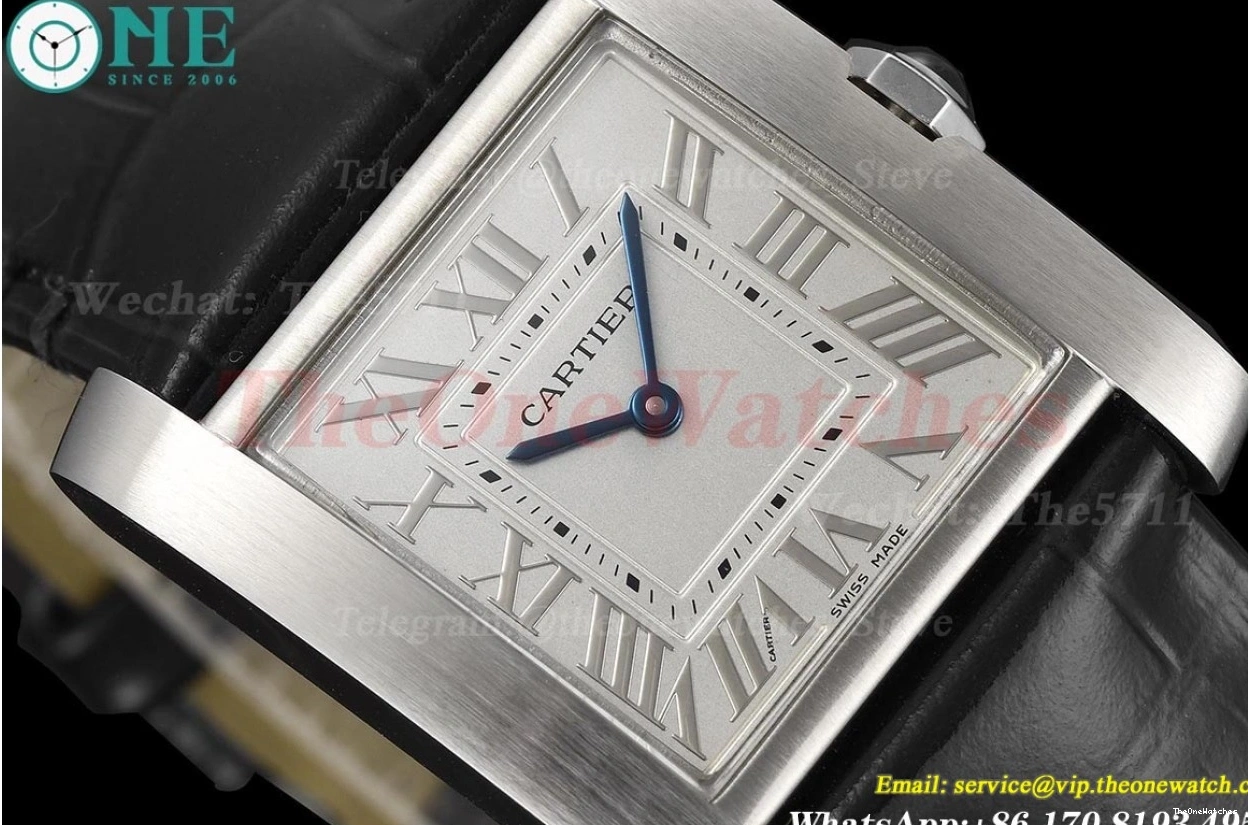 Silver Tank Black 8848F Française 27mm LE SS Dial Quartz 0107